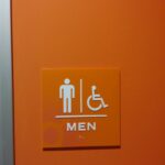 ADA Restroom Signs #3 - Acrylic - Tactile Letters - Braille Dots