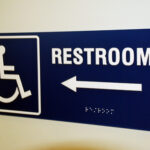 ADA Directional Signs #1 - Acrylic - Tactile Letters - Braille Dots