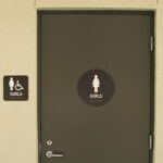 ADA Restroom Signs #4 - Acrylic - Tactile Letters - Braille Dots