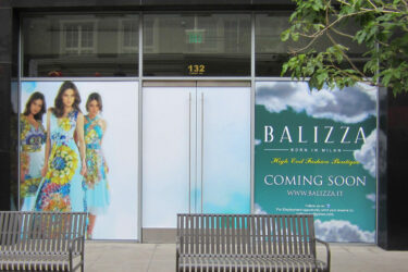 Retail Store - Balizza - Window Graphics - Digital Printing - Vinyl