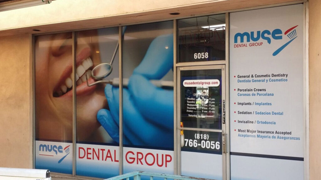 Dental Office - Muse Dental Group - Window Graphics - Digital Printing - Vinyl
