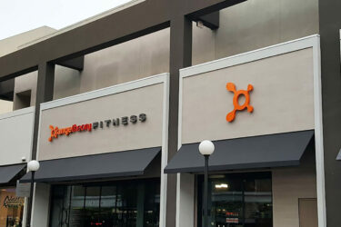Fitness Center - Orange Theory Fitness -Reverse Halo Lit Channel Letters - Illuminated Sign - Aluminum - LED - Outdoor Sign - Wall Sign - Building Sign