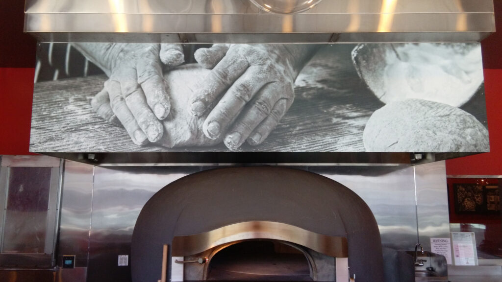 Restaurant - Joe's Pizza - Wall Graphics - Large Format Printing - Digitally Printed Graphics on Vinyl - Interior Wall Graphics