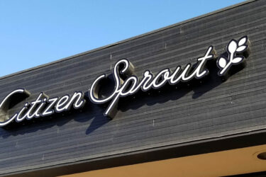 Restaurant - Citizen Sprout - Face lit Channel Letters - Storefront Sign - Illuminated Sign - Aluminum - Acrylic - LED - Outdoor Sign - Wall Sign - Building Sign