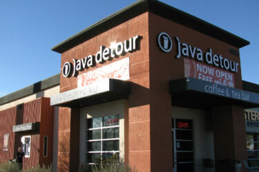 Coffee Shop- Java Detour - Face Lit Channel Letters - Storefront Sign - Illuminated Sign - Aluminum - Acrylic - LED - Outdoor Sign - Wall Sign - Building Sign