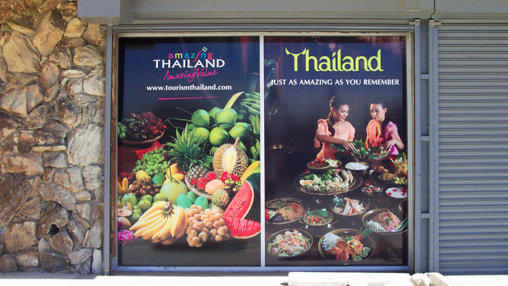 Travel Company - Amazing Thailand - Window Graphics - Digital Printing - Vinyl