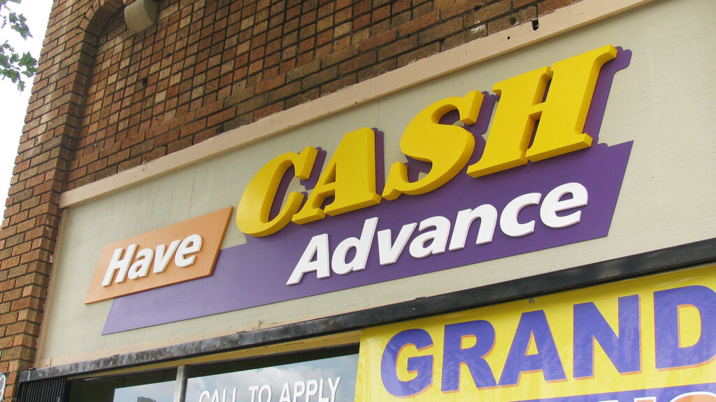 Check Cashing Center - Have Cash Advance- 3D Letters -Vinyl- Paint - Dimensional Letters - Exterior Sign - Logo Sign