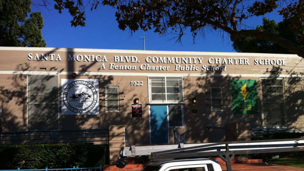 School - Santa Monica Blvd Community Charter School - 3D Letters - PVC - Paint - Dimensional Letters - Building Sign - Storefront Sign