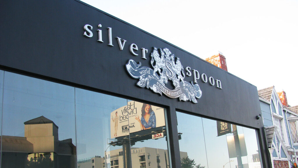 Auto Leasing Company - Silver Spoon - 3D Letters - PVC - Paint - Dimensional Letters - Storefront Sign - Logo Sign - Building Sign - CNC Routed Logo