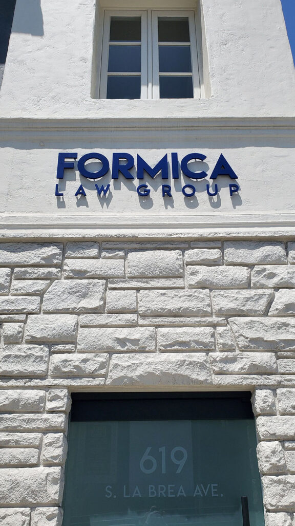 Law Firm - Formica - 3D Letters - PVC - Paint - Dimensional Letters - Storefront Sign - Logo Sign - Building Sign