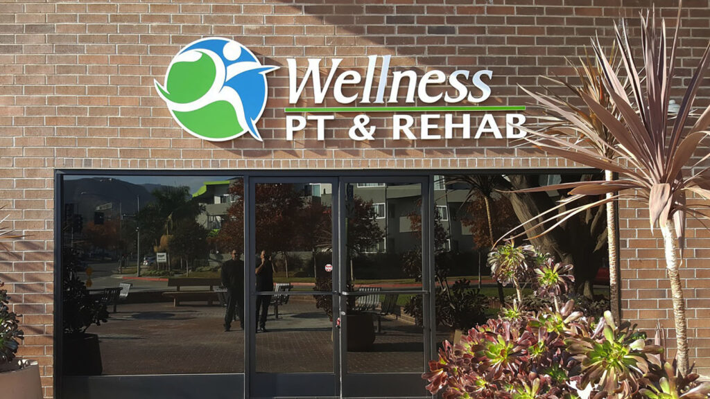 Wellness Center - Wellness PT & Rehab - 3D Letters - Paint - PVC Letters - Dimensional Letters - Exterior Sign - Building Sign - Logo Sign
