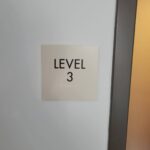 Office Building - ADA SIGN - Level ID Sign - Acrylic - Braille - Tactile Letters