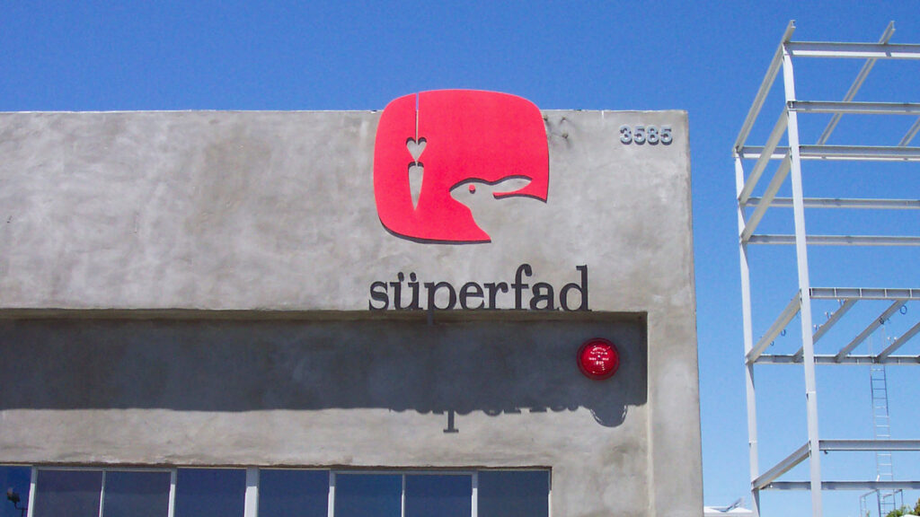 Commercial Office - Superfad - Architectural Sign - Aluminum - Building Sign - Modern Sign - Painted Sign