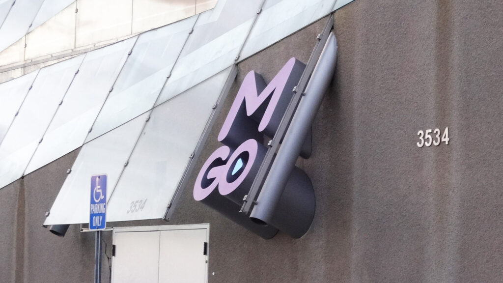 App Company - M GO App - Architectural Sign - Aluminum - Painted Aluminum - Custom Design - Illuminated Sign