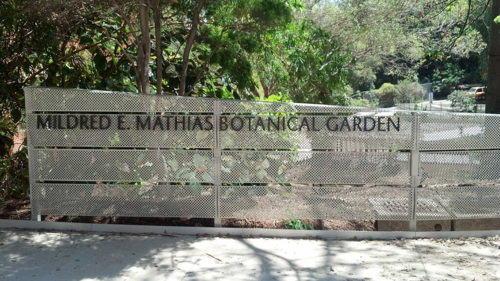 Governmental Sign - Botanical Garden - Architectural Sign - Aluminum - Perforated Aluminum