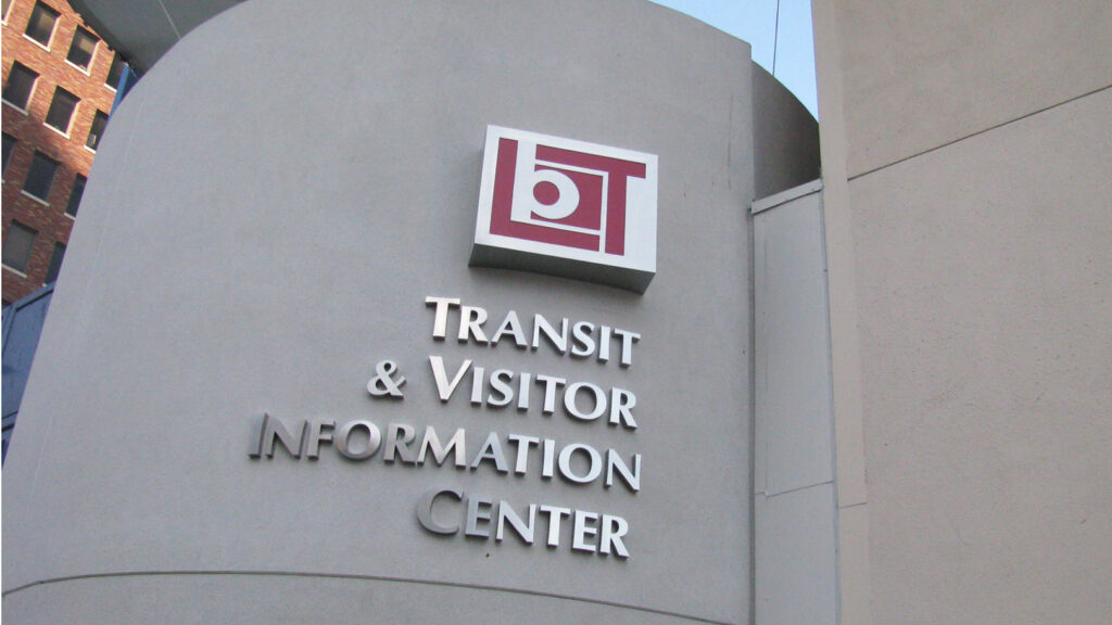 Governmental Sign - Long Beach Transit - Architectural Sign - Acrylic - LED - Aluminum - Modern Sign