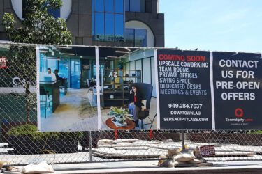 Commercial Building - Serendipity Labs- Barricade Graphics - Large Format Printing - Vinyl - Digital Printing - Matte Lamination - Fence Banners - Construction Site Banners