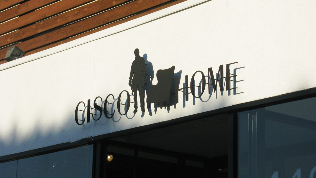 Furniture Store - Cisco Home - Metal Letters - Aluminum - Paint - Flat Cut Metal Letters - Dimensional Letters - Building Sign - Exterior Sign
